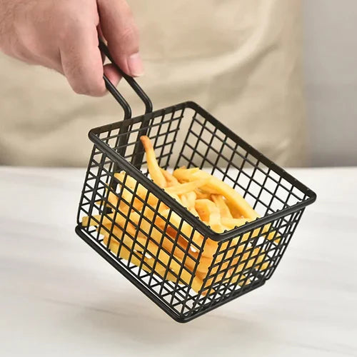 Black Squared  Serving Basket