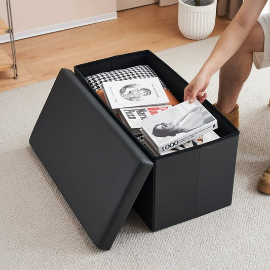 Rectangular Ottoman Folding Storage Box