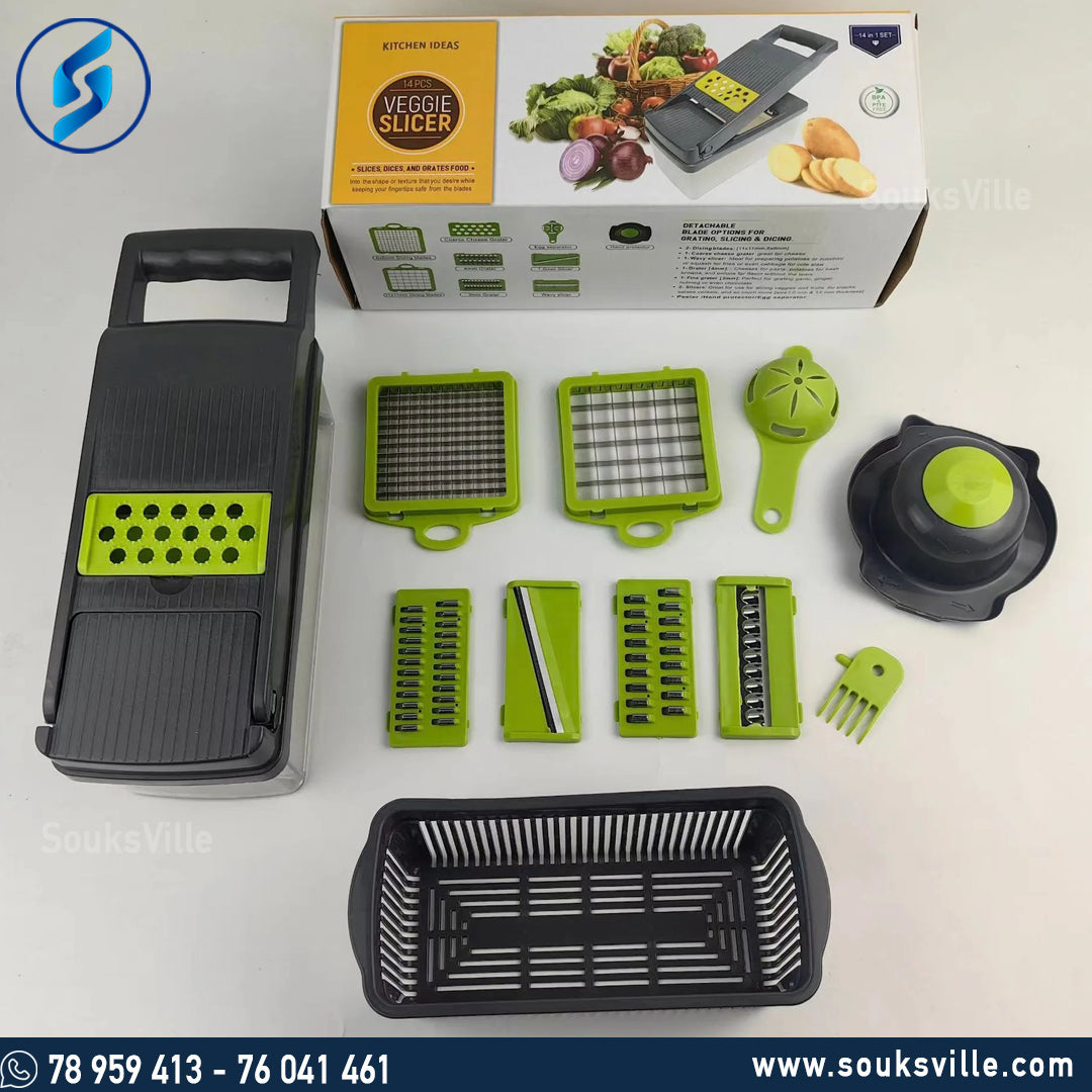 14 Pcs Vegetable Slicer