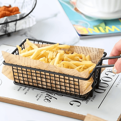 Rectangular French Fry Serving Basket