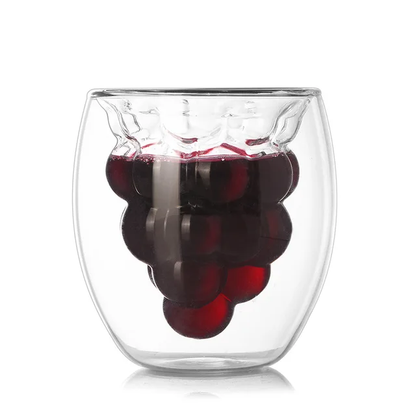 Creative fruit Shape Double wall glass cup