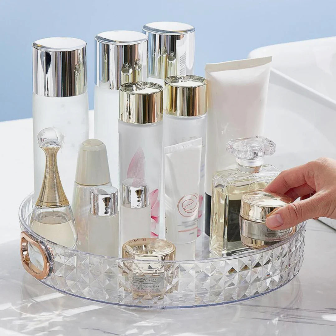 Transparent Round Tray  Organizer