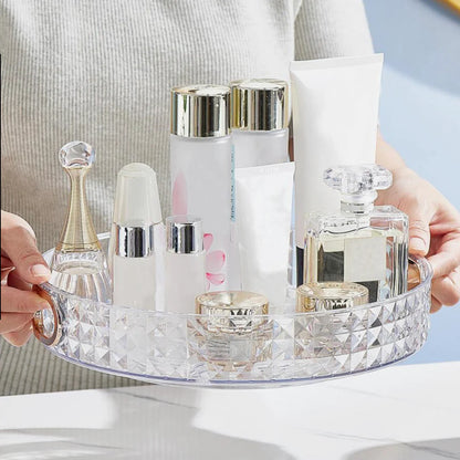 Transparent Round Tray  Organizer