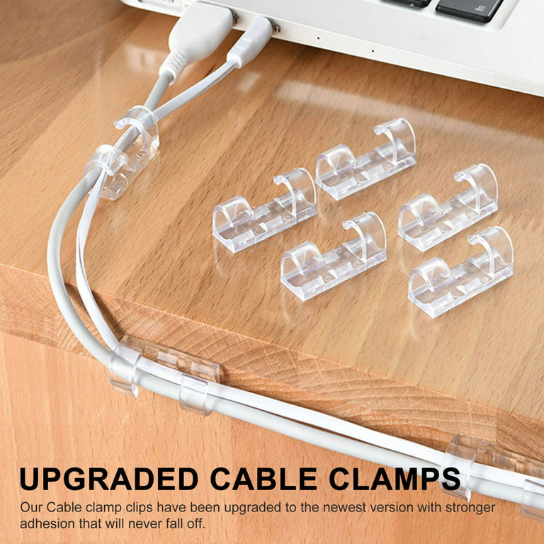 Self-adhesive cable clips 20 pieces