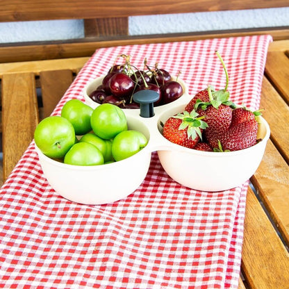 Three Cells Snack Serving Bowls