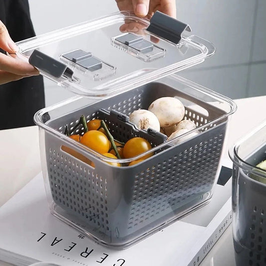 Food Storage Container With Strainer 3.4L