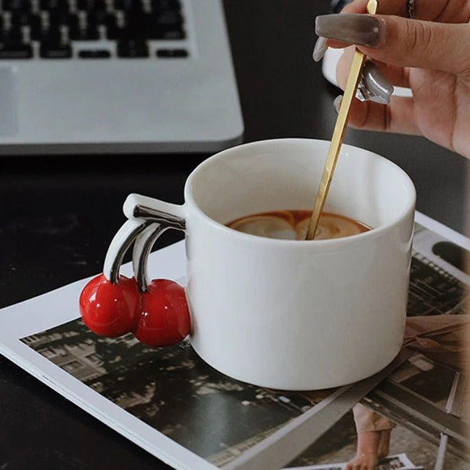 Cherry Handle Mugs (set of 2)