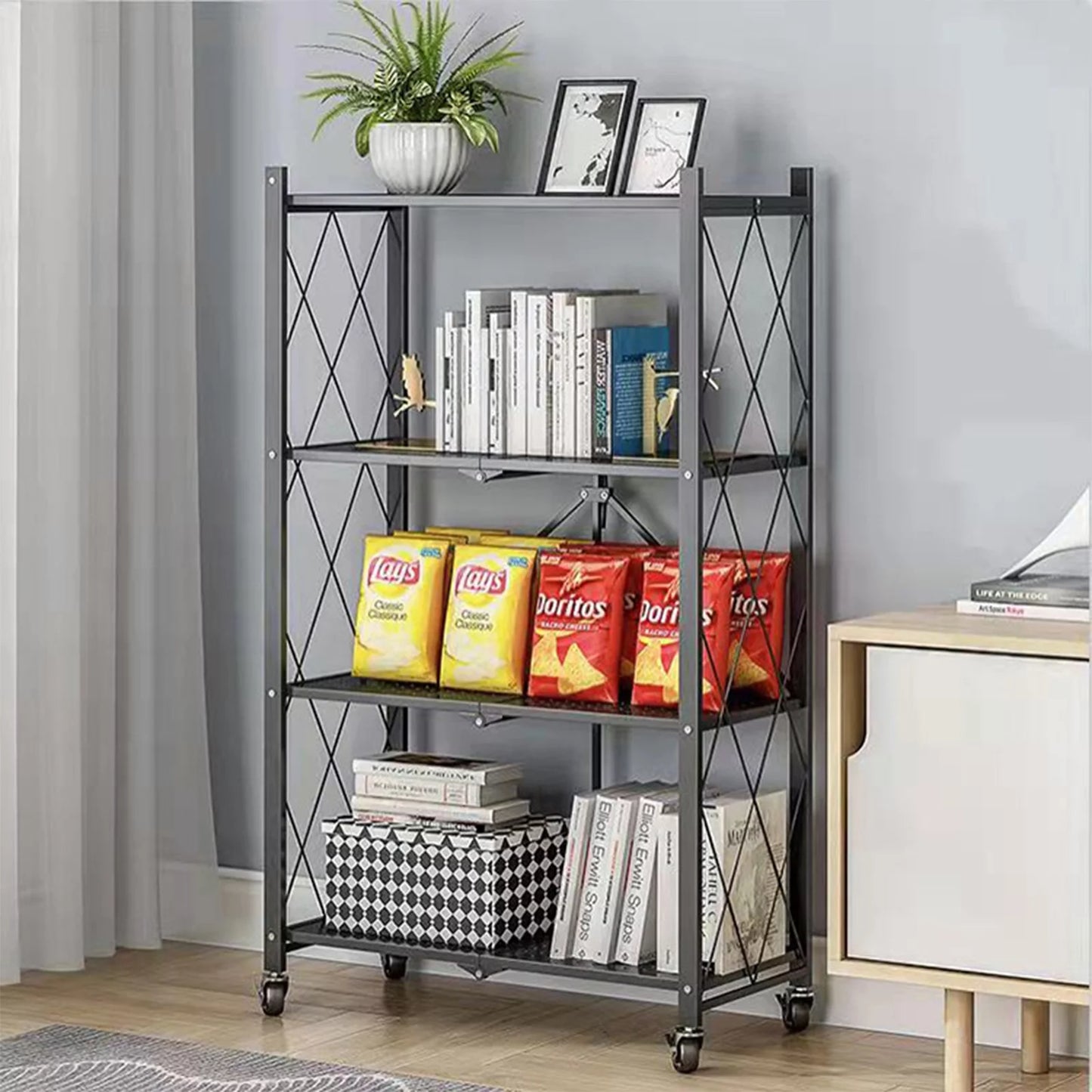 Foldable Storage Shelf Unit