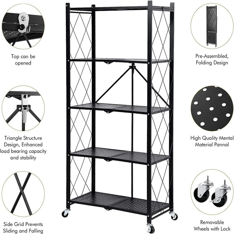 Foldable Storage Shelf Unit