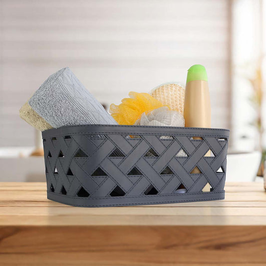 Leather Textured Basket