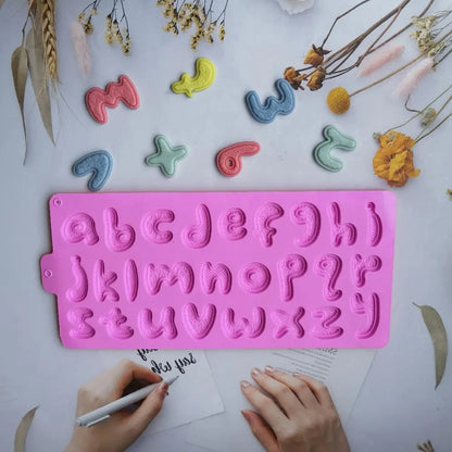 Lowercase Alphabets Patterned Mold