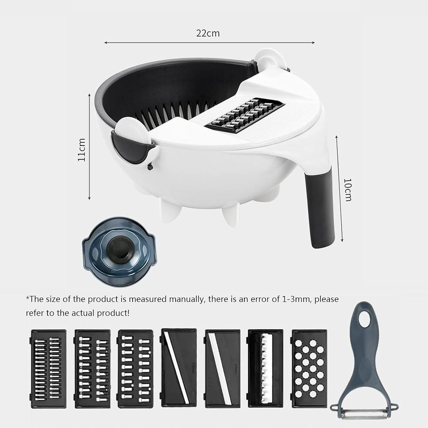 9 in 1 Vegetable Cutter With Drain Basket