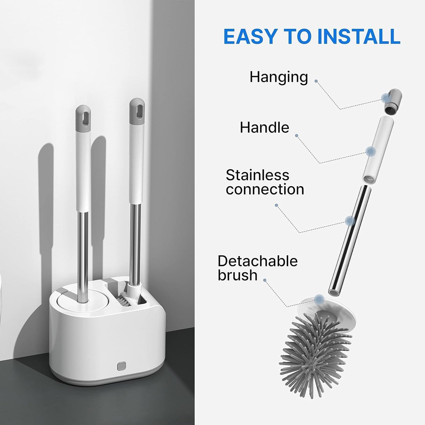 2 in 1 Toilet Brushes