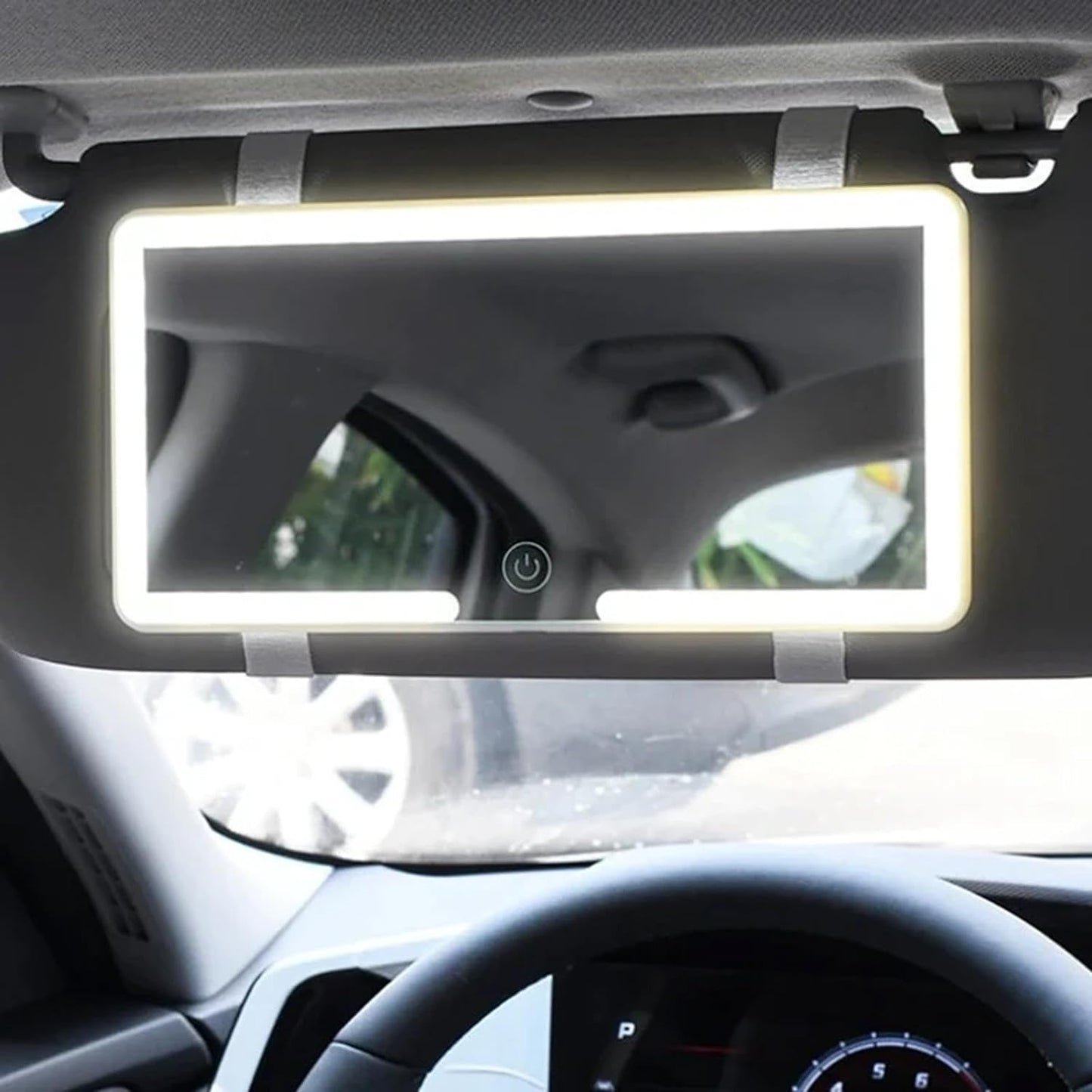 Car Visor Mirror with LED Light