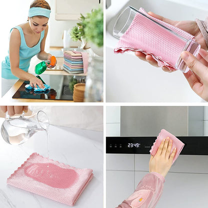 Microfiber Nano Scale Cleaning Cloth Set of(4 Pieces)