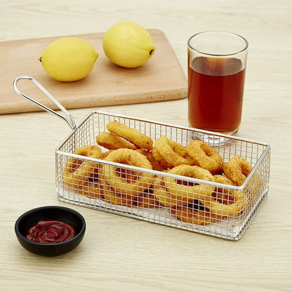 Rectangular Mesh Serving Basket