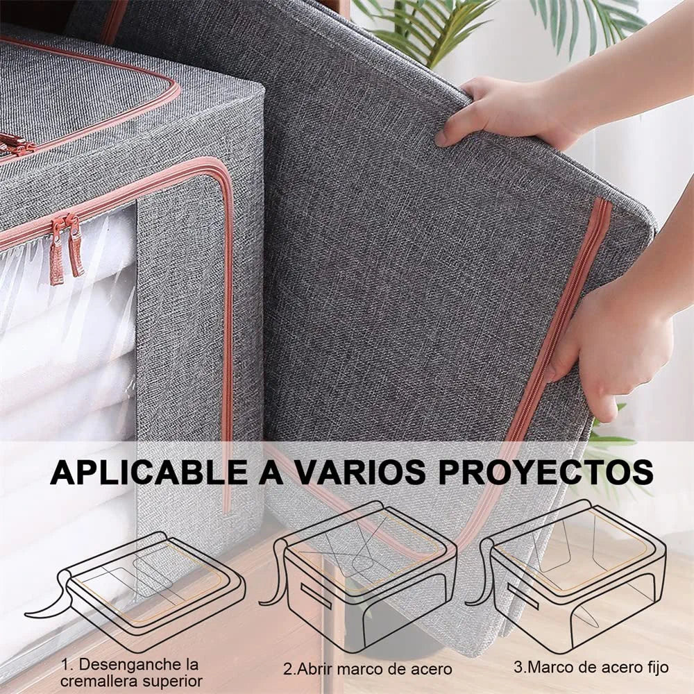 Foldable Stackable Storage Box Organizer