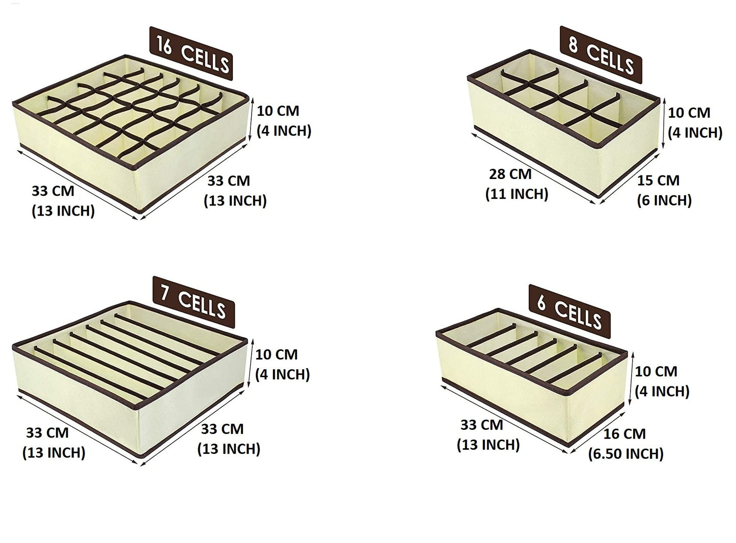 Drawer Organizer Set Of 4