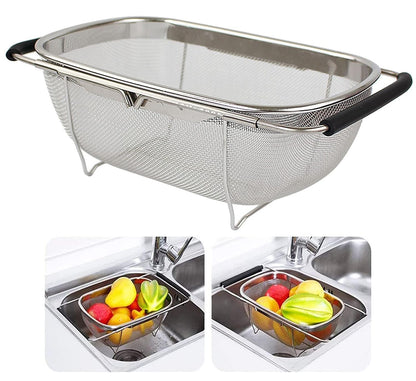 Oval Stainless steel mesh colander