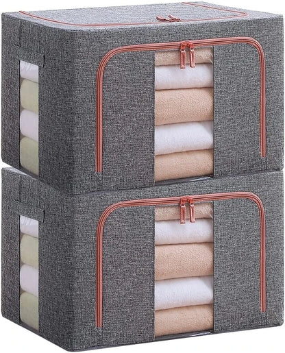 Foldable Stackable Storage Box Organizer