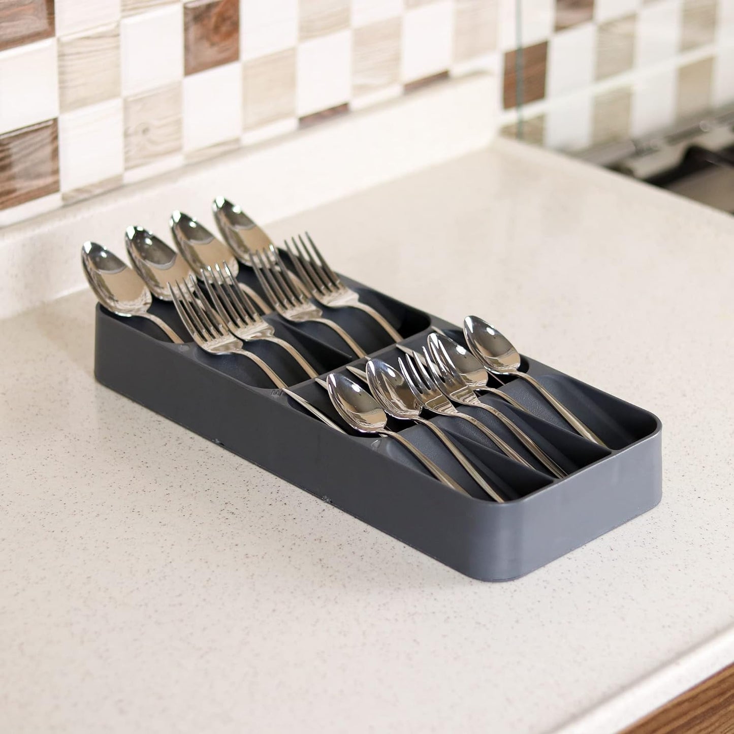 9 Cells Cutlery Organizer