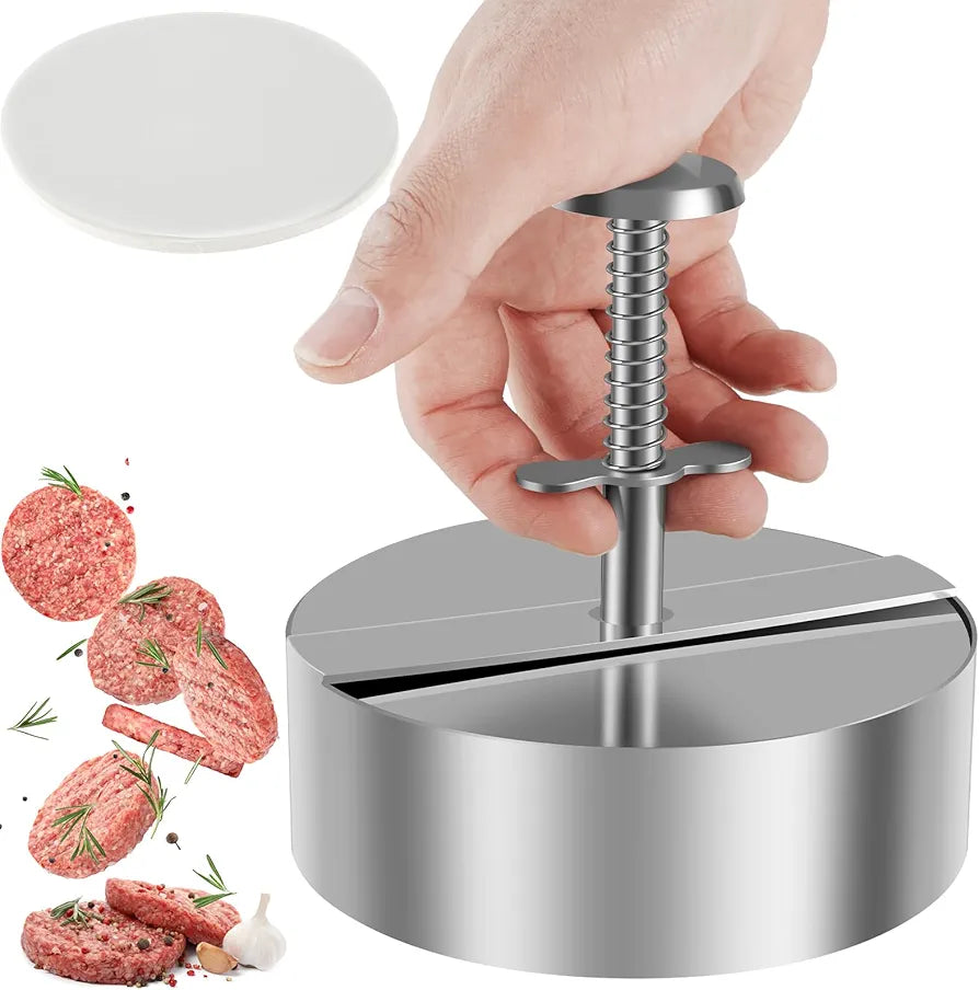 Stainless Steel Hamburger Press Patty Maker