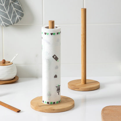 Bamboo Paper Towel Holder