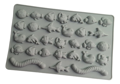 Mini Fish Sea Worms Mold