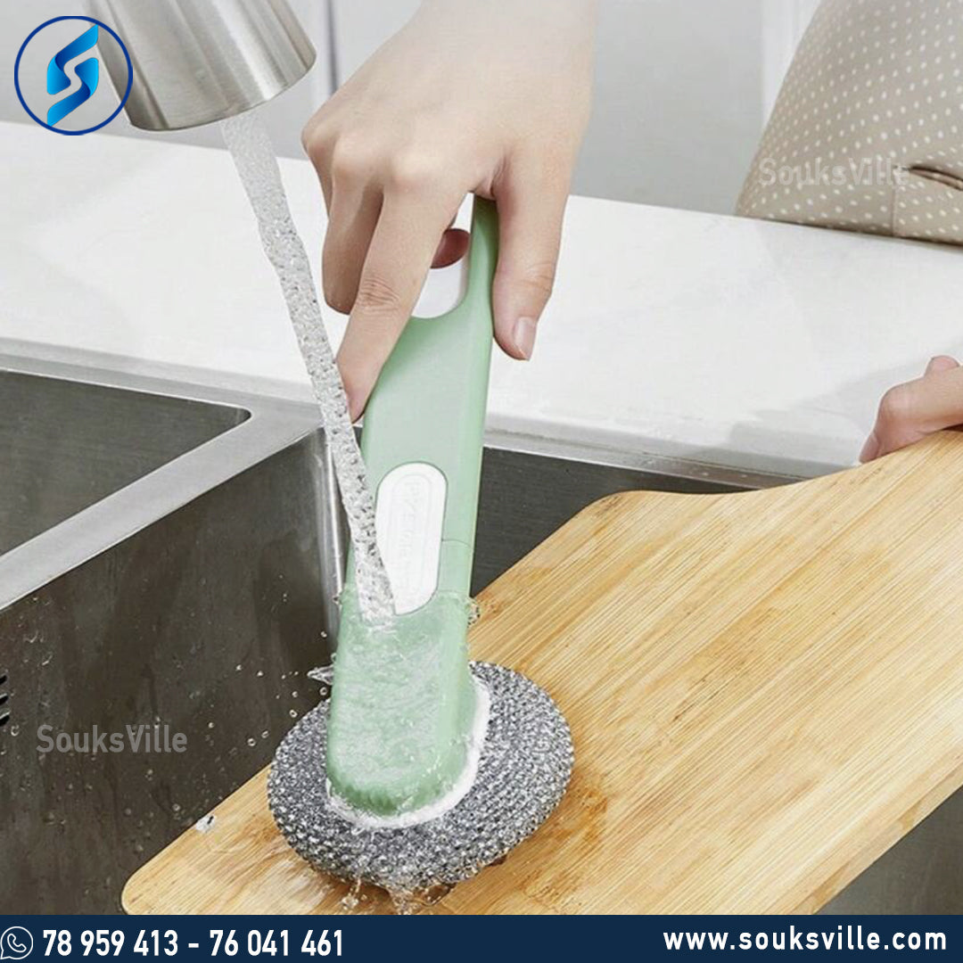 Dish Brush Set with Drain Tray