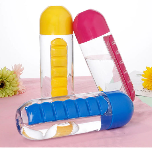 Pill Box Water Bottle