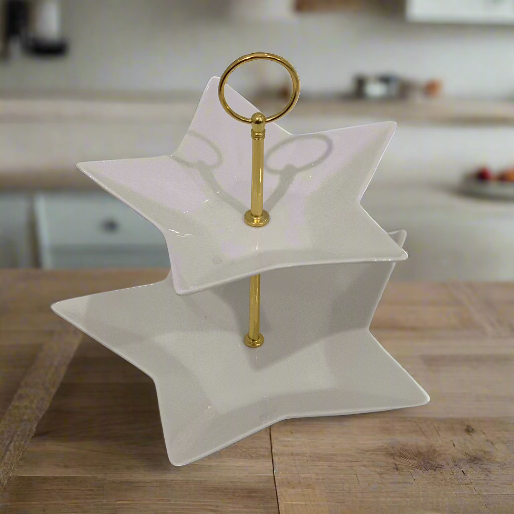 2 Tier Star Serving Stand