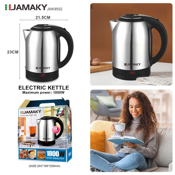 Jamaky Electric Kettle 1.8-Ltr