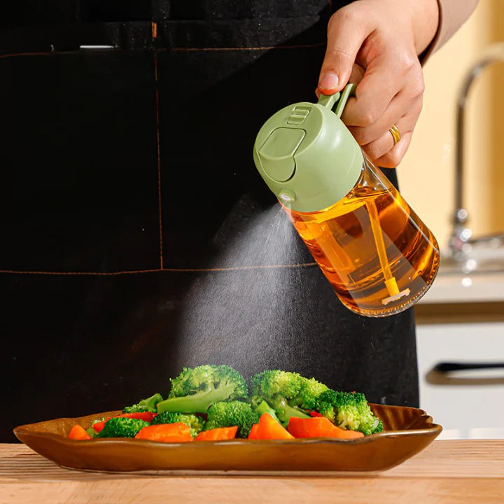 Sprayable and Pourable Oil Bottle