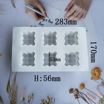 6-Cavity Bubble Candle Mould