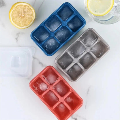 Ice Cube Tray With Lid (3 Pcs)