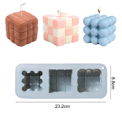 3 in 1 Bubble Candle Mold