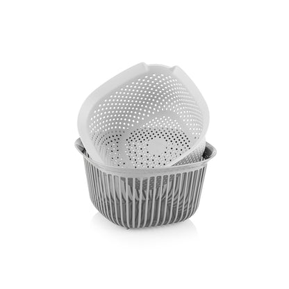 Linea Square Bowl With Strainer