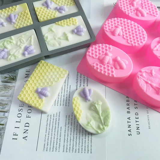 Bee Honeycomb Soap Mold