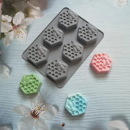 Hexagonal Honey Bee Soap Mold