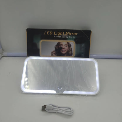 Car Visor Mirror with LED Light