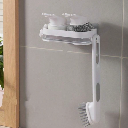 Dish Brush Set with Drain Tray