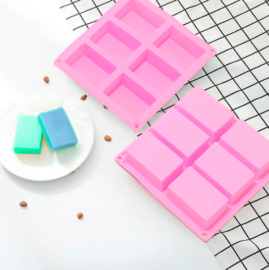 6-Cavity Rectangle Soap Mold