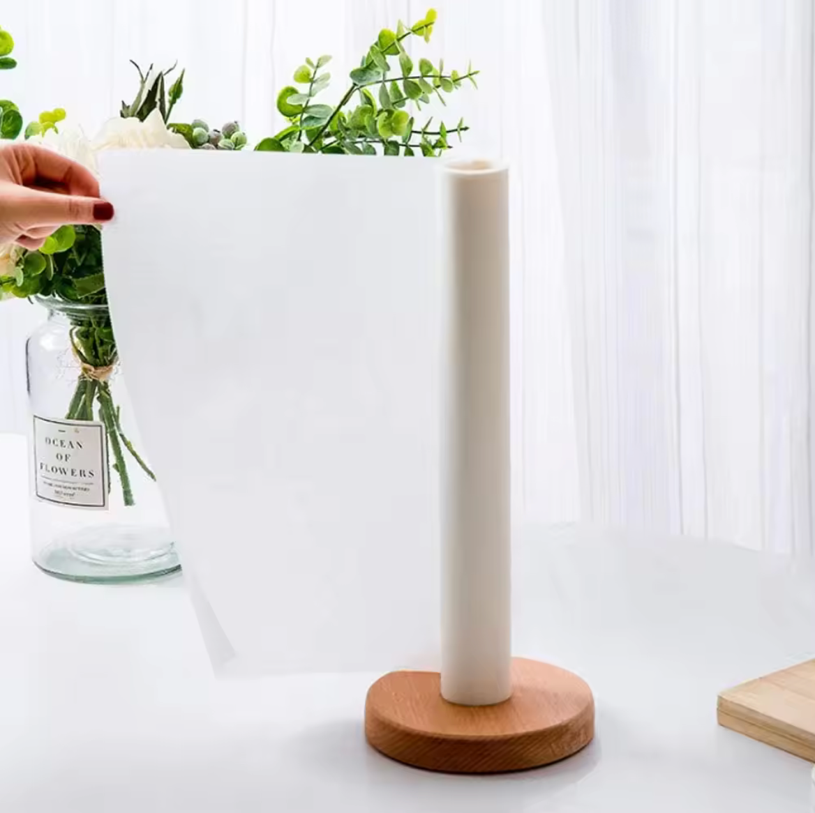 Bamboo Paper Towel Holder