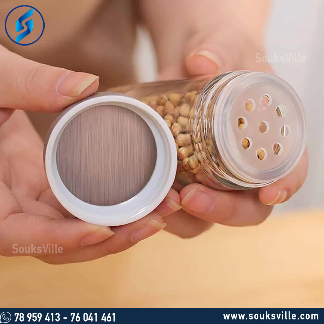 Spice Jar Rotatable Stand Set