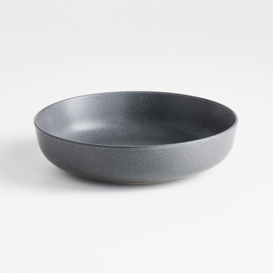 Matt Dark Gray Deep Plate (Set of 6)