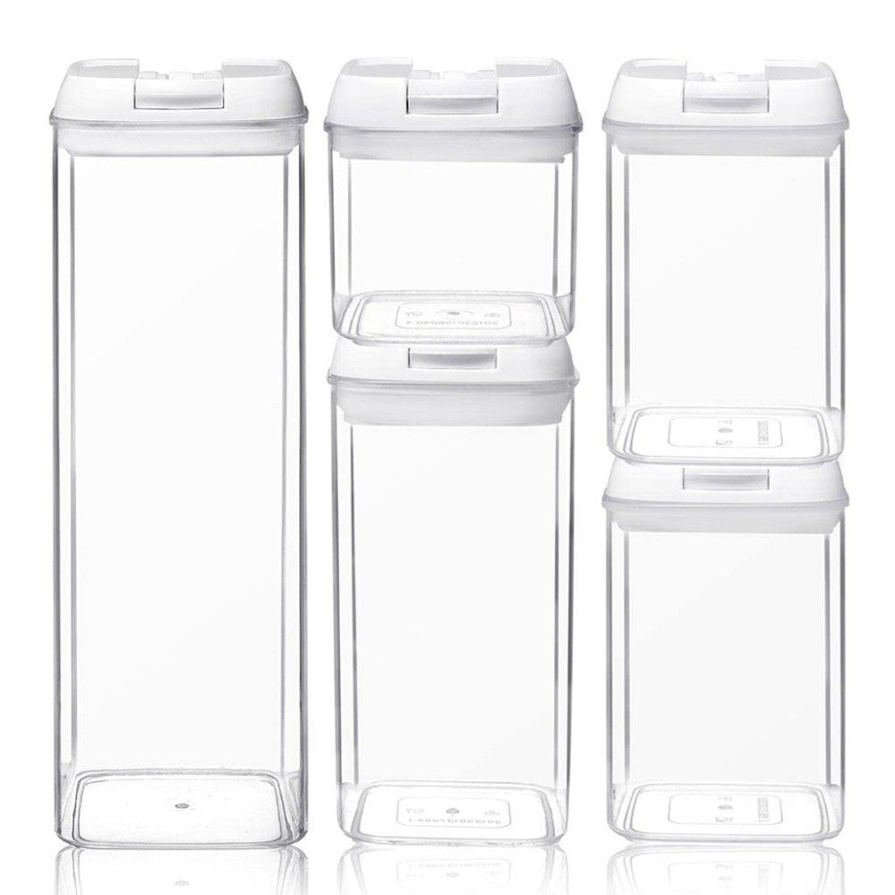 Air tight Plexi Food Container set of 5 Pieces