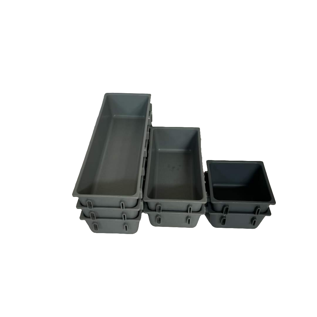 7-piece Grey Drawer Organiser Set