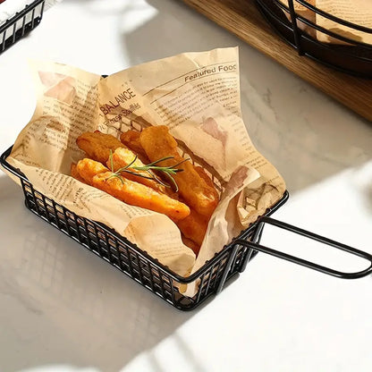 Rectangular French Fry Serving Basket