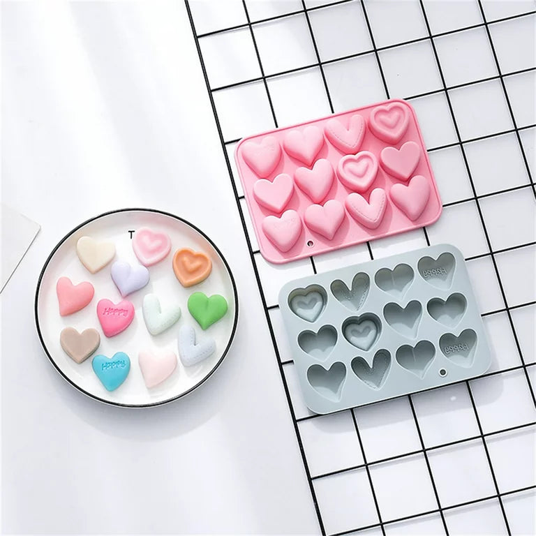 12-Cavity Heart Shape Mold