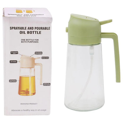 Sprayable and Pourable Oil Bottle